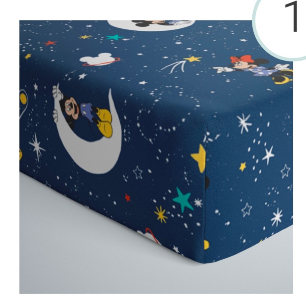 Little Sleepies Disney Mickey & Friends Fitted Crib Sheet